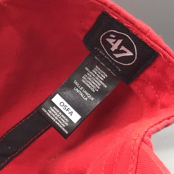 Tampa Bay Buccaneers Super Bowl LV Champions Hat Cap NFL '47 Adjustable Red EUC - Picture 6 of 6